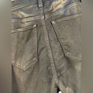JOE’S Jeans Black Shimmery Pant - The Charlie High-Rise Skinny Ankle - Size 29